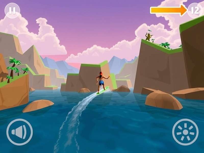 Krishna River Surfer Gameplay Screenshot 2